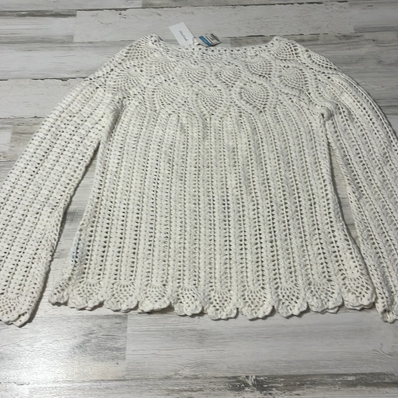 J.McLaughlin Shellona Crocheted Sweater Size Large NWT - Picture 8 of 11